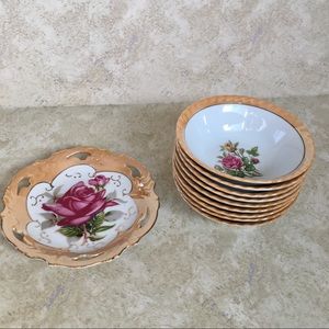 Vintage Plate & Bowl Set